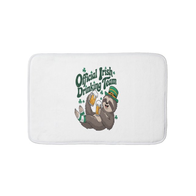 Tapis De Bain Sloth Irish Drinking St Patrick's Day (Devant)