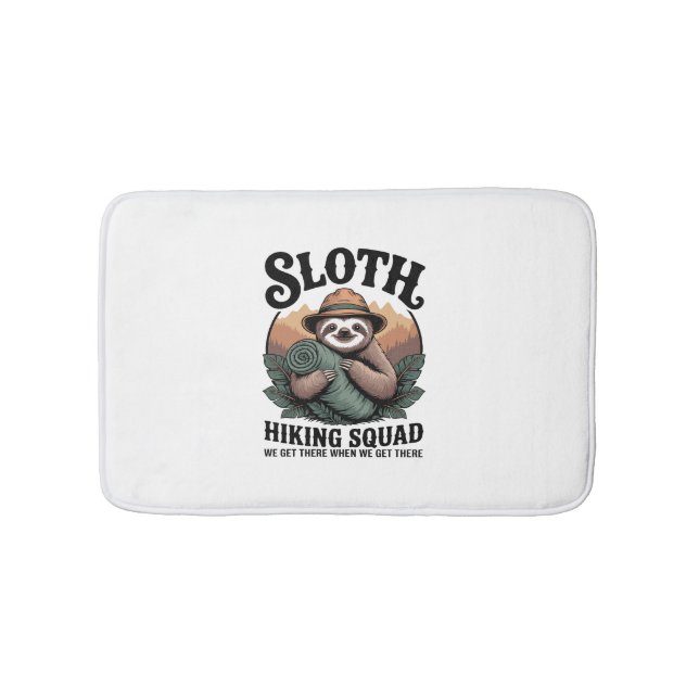 Tapis De Bain Sloth Randonnée Squad Funny Camping (Devant)
