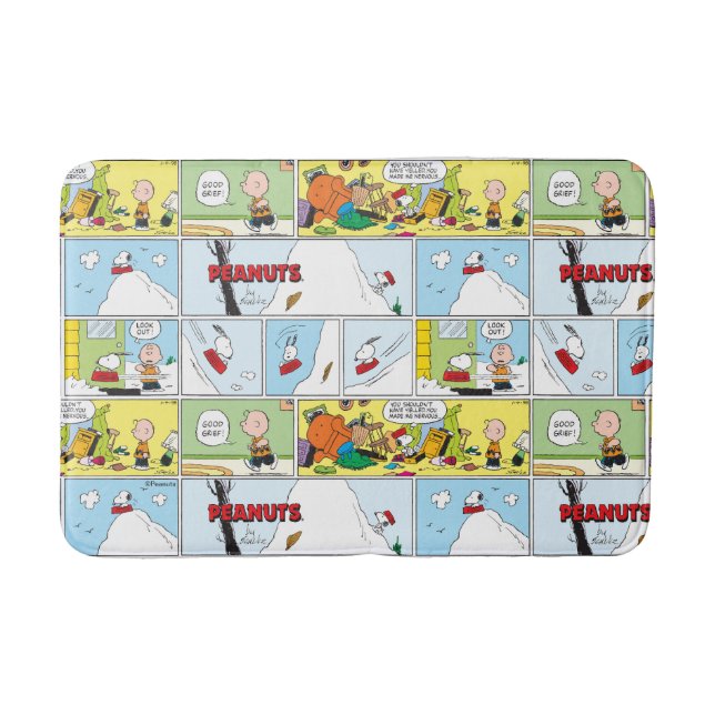 Tapis De Bain Snoopy Sled Riding Food Dish (Devant)