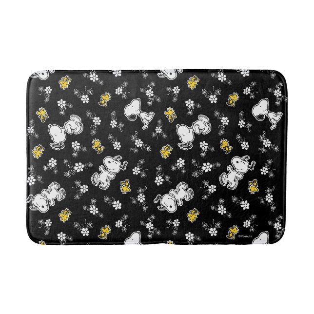 Tapis De Bain Snoopy & Woodstock Fun & Flowers (Devant)