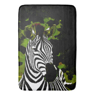 Tapis De Bain Soirée africaine Zebra