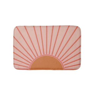 Tapis De Bain Soleil lever Terracotta Terre Tons Soleil