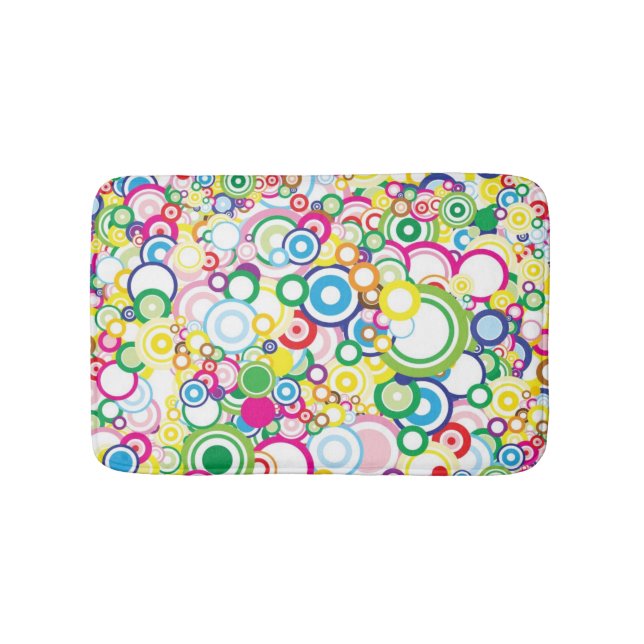 Tapis De Bain Sort de cercles vifs (Devant)