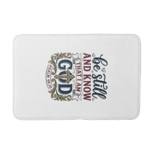 Tapis De Bain Soyez Calme Et Sachez T-Shirt Chrétien Psaume 460
