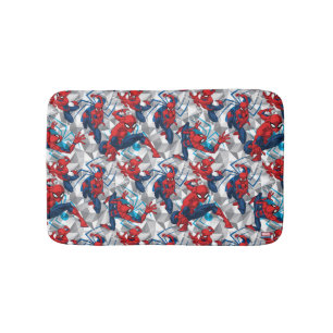 Tapis De Bain Spider-Man   Motif d'art de caractères géométrique