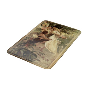 Tapis De Bain Spirit Of Spring par Alphonse Mucha