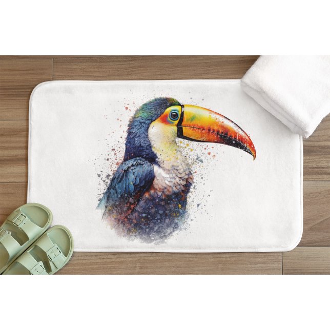 Tapis De Bain Splendeur tropicale Toucan (Créateur téléchargé)