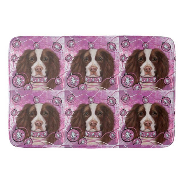 TAPIS DE BAIN SPRINGER SPANIEL ANGLAIS           (Devant)