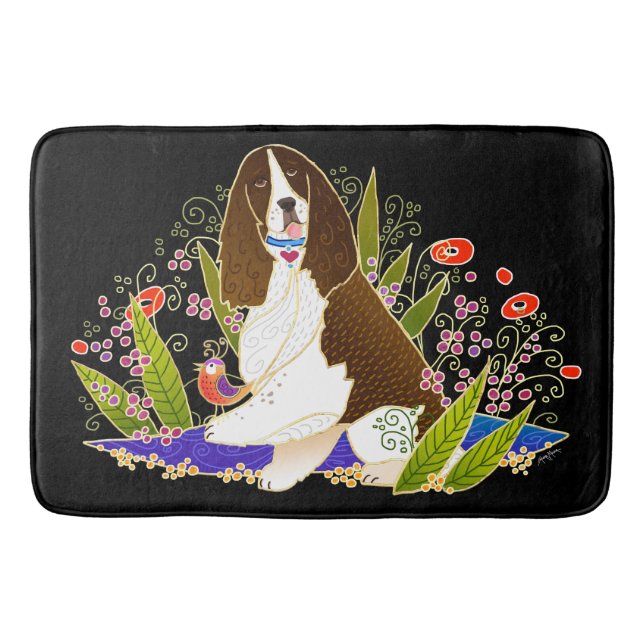 Tapis De Bain SPRINGER SPANIEL de BINDI - caisse ou tapis de (Devant)