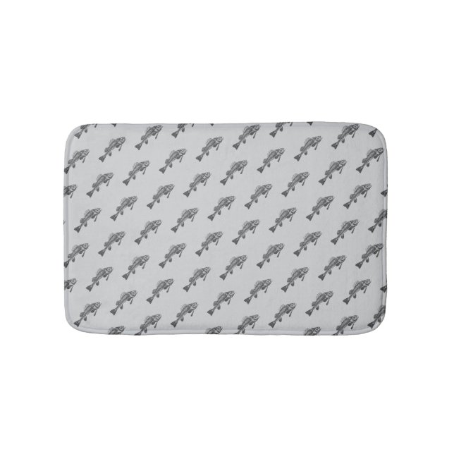 Tapis De Bain Squelette de poisson (Devant)