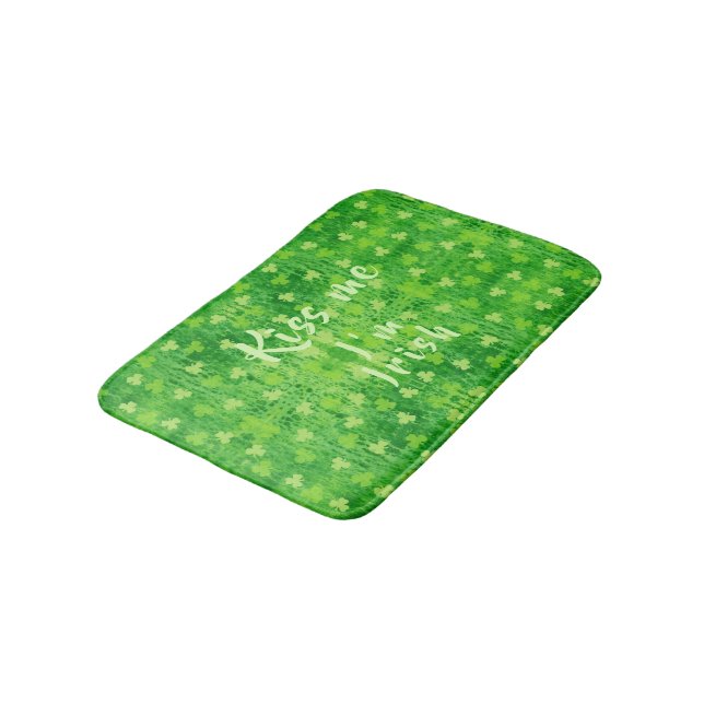 Tapis De Bain St Patrick's Day Green Shamrock Motif Mat de bain (Angle)
