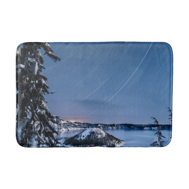 Tapis De Bain Star Trails | Parc national du lac Crater (Devant)