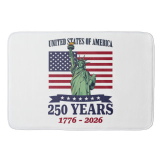 Tapis De Bain Statue de la Liberté USA 250 ans 1776-2026