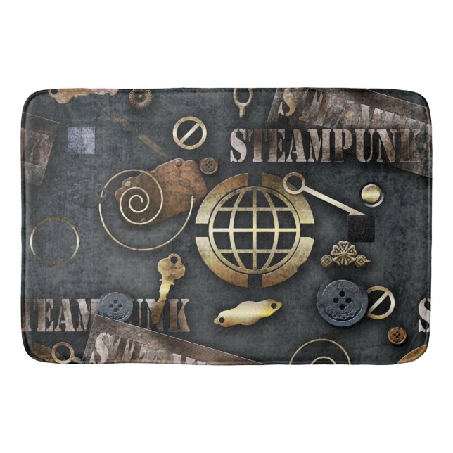 Tapis De Bain Steampunk, scrapbooking (Devant)