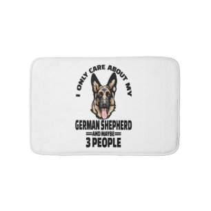 Tapis De Bain Stickers Berger Allemand - Je Ne Me Soucie Que De 