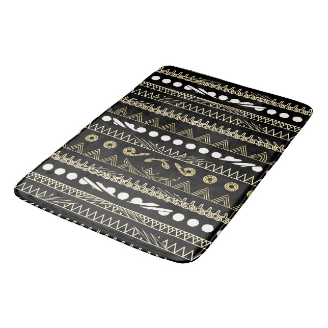 Tapis De Bain Style africain Design motif Abstrait (Angle)