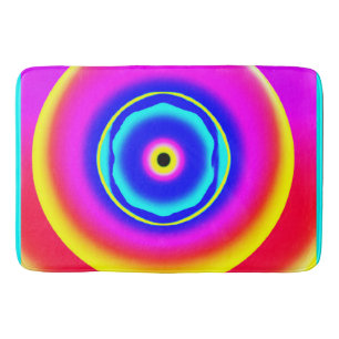 Tapis De Bain Style Art Motif Dessiné À La Main Colorée