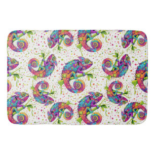 Tapis De Bain Style d'aquarelle des teintures Chameleon