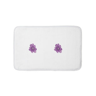 Tapis De Bain Style Fille, Aubergine Légère, Cèdre Blanchi