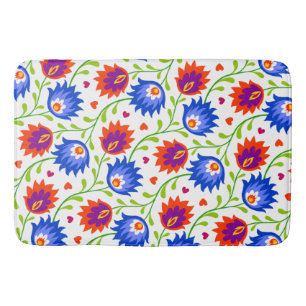 Tapis De Bain Style mexicain coloré motif floral élégant gras
