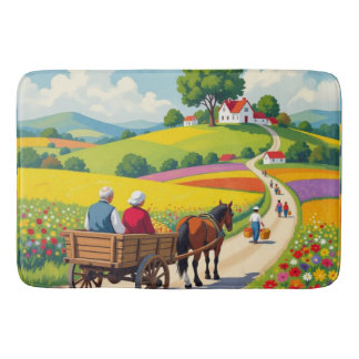 Tapis de bain style Naïf