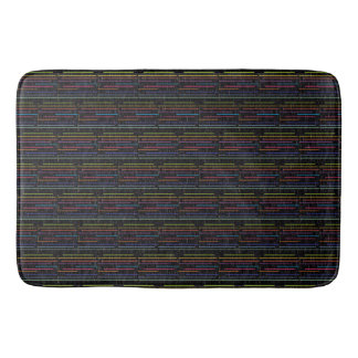 Tapis De Bain Style rétro des lignes néon