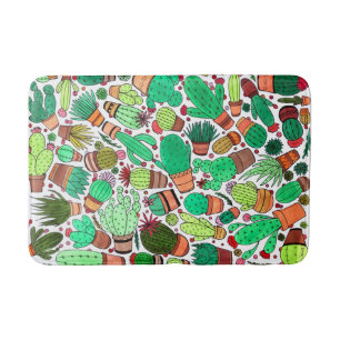 Tapis De Bain Succulent Cactus Pots Plante Vert Cactus Jardin