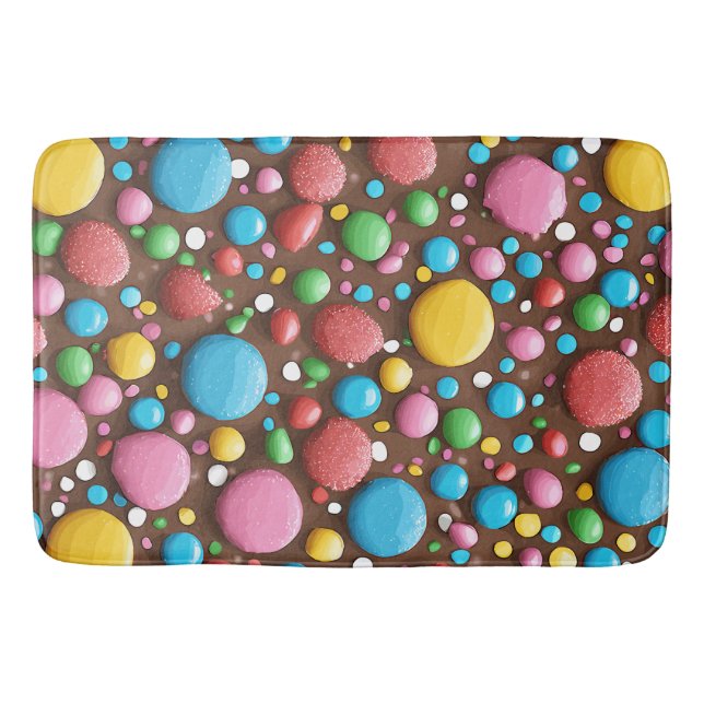 Tapis De Bain Sucre de Fruit Lait Chocolat Motif Bain Mat (Devant)