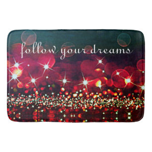 Tapis De Bain Suivez votre Parties scintillant Dreams Sparkle Ba