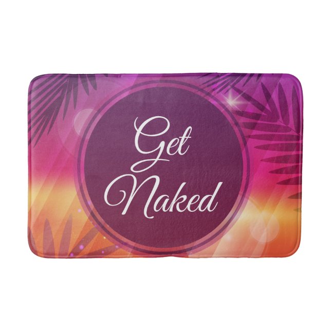 Tapis De Bain Summer Beach Night Palm Devenez Nu (Devant)