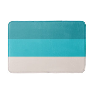 Tapis De Bain Summer Blue Beach Vibe Colorblock