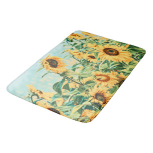 Tapis De Bain Sunflower Field
