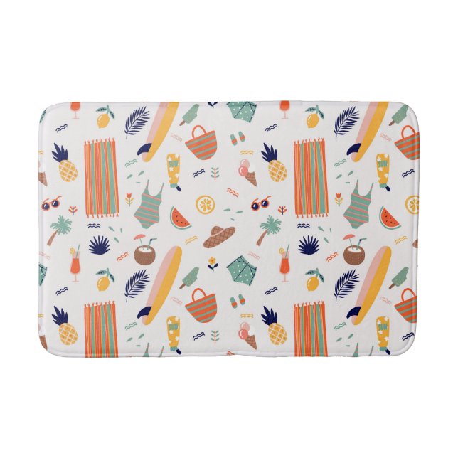 Tapis De Bain Sunny Beach Fun Motif (Devant)