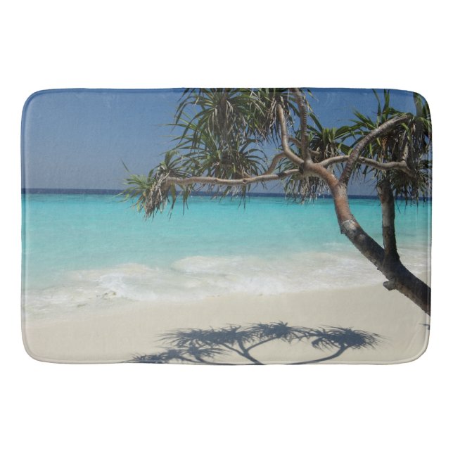 Tapis De Bain Sunny Tropical Beach Ocean Paradise (Devant)
