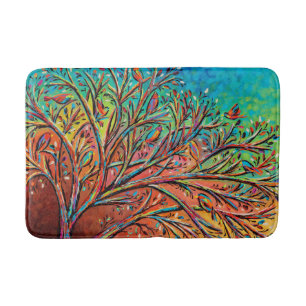 Tapis De Bain Sunrise Treetop Birds II
