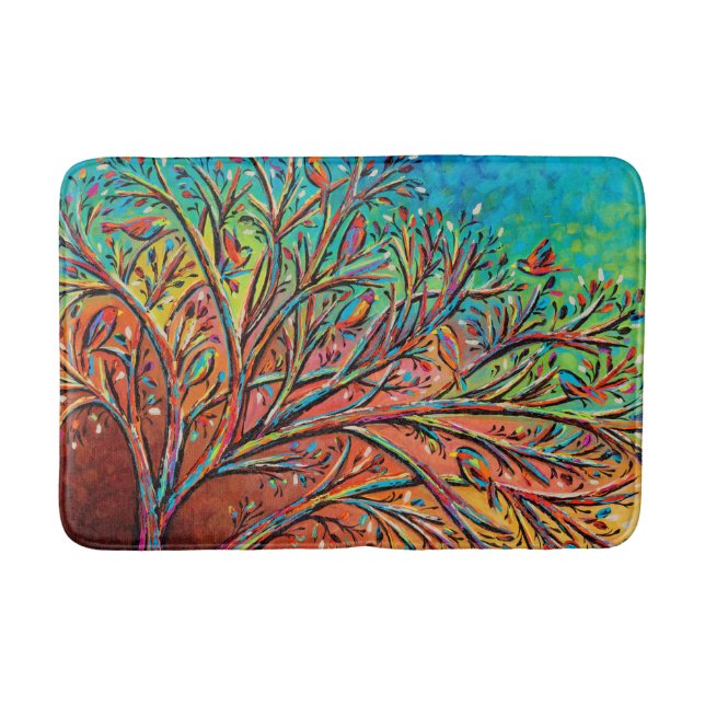 Tapis De Bain Sunrise Treetop Birds II (Devant)