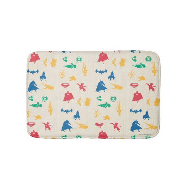Tapis De Bain Super Pets & Justice League Motif Silhouette (Devant)