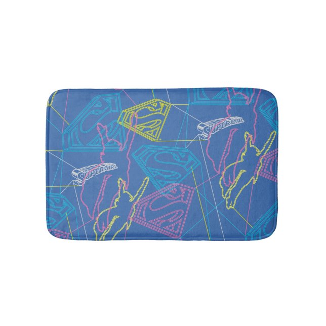 Tapis De Bain Supergirl et logo en couleurs (Devant)