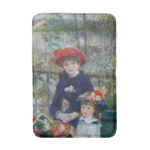 Tapis De Bain Sur la terrasse, portrait impressionniste, Renoir