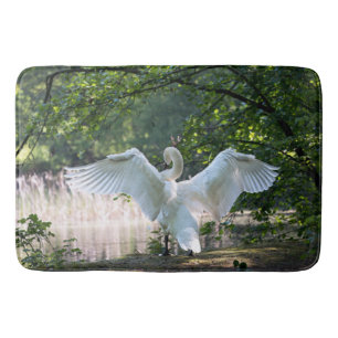Tapis De Bain Swan avec ailes étalées
