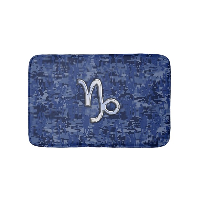 Tapis De Bain SYMBOLE Zodiaque Capricorne Camouflage numérique b (Devant)