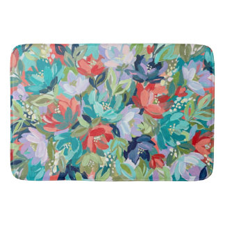 Tapis De Bain Symphonie de jardin vibrant