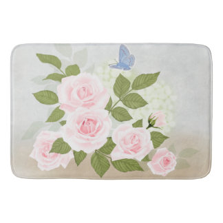Tapis De Bain Symphonie-Roses roses