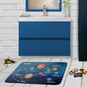 Tapis De Bain Système solaire externe Astronaut Bain de vaisseau
