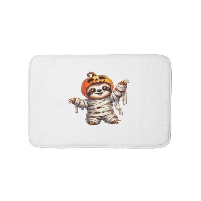 Tapis De Bain T-shirt classique de Sloth Mummy Halloween (Devant)