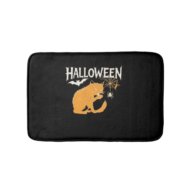 Tapis De Bain T-shirt classique d'Halloween de Vampire Cat (Devant)