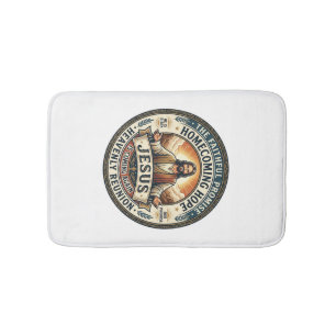 Tapis De Bain T-Shirt Jésus Conjoint Militaire en Attente Épouse