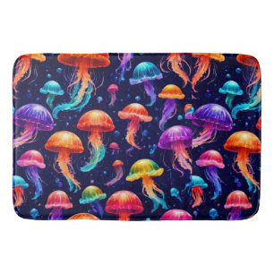 Tapis De Bain Table de méduses colorées