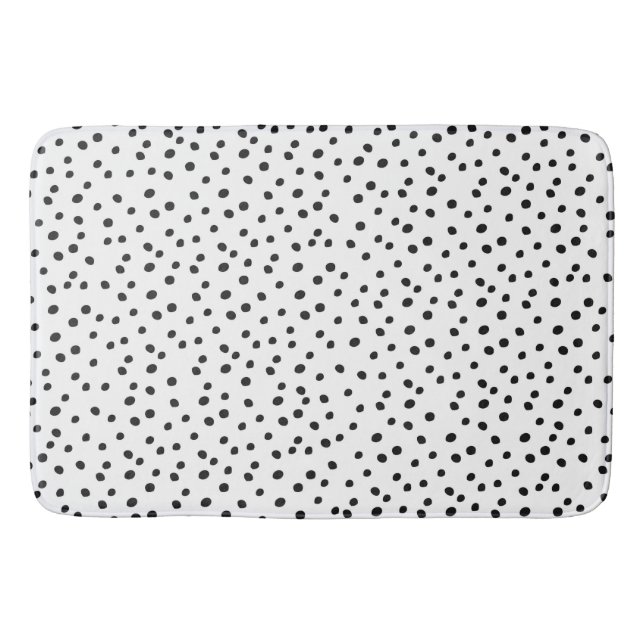 Tapis De Bain Taches noires et blanches (Devant)