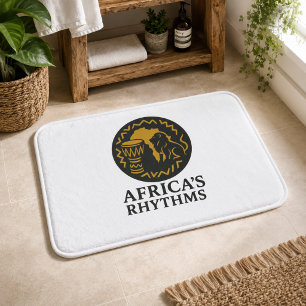 Tapis de bain tambour élégant et simple Lion d'Afr